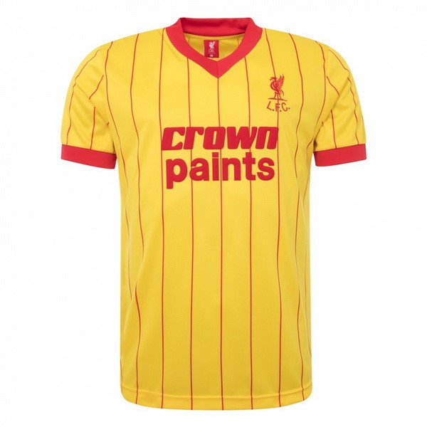 Camiseta Liverpool Segunda Retro 1982 1983 Amarillo